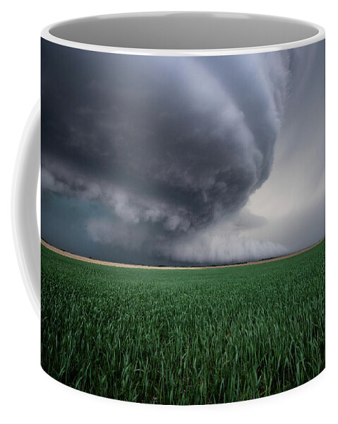 Mesocyclone Coffee Mug featuring the photograph Mothership Storm by Wesley Aston