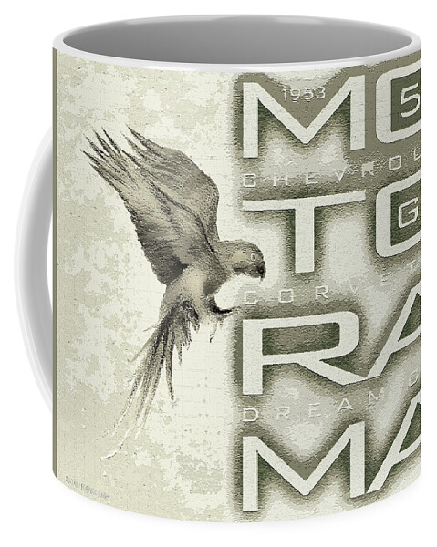 Motorama Coffee Mug featuring the digital art Motorama / 53 Chevrolet Corvette by David Squibb