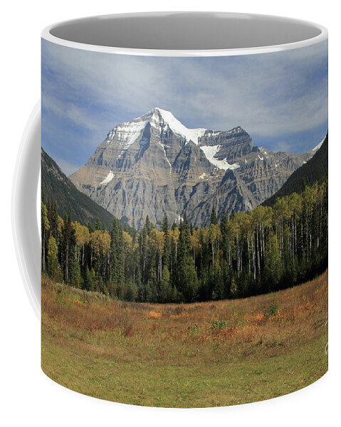 Mount Robson Coffee Mug featuring the photograph Mount Robson by Eva Lechner