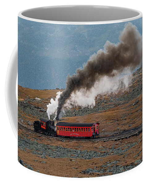 Railroad Coffee Mug featuring the photograph Mount Washington Cog Railway II by William Dickman