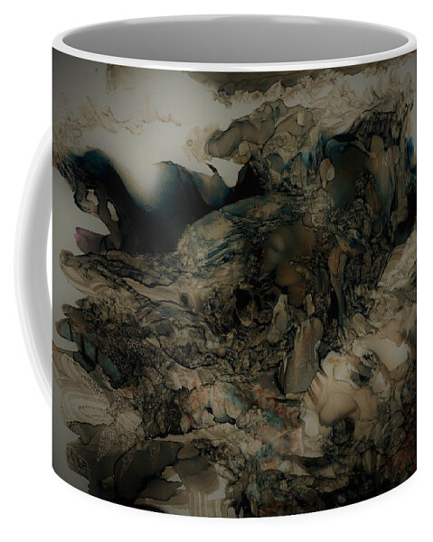 Mountain Coffee Mug featuring the painting Mountain Dawn by Angela Marinari