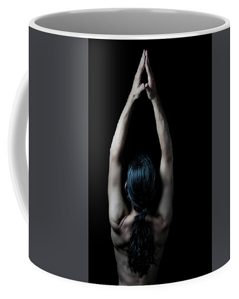 Yoga Coffee Mug featuring the photograph Mountain by Marian Tagliarino