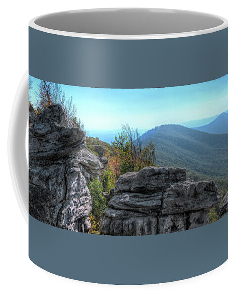 Mountain Coffee Mug featuring the photograph Mountain Panorama by Carolyn Hutchins