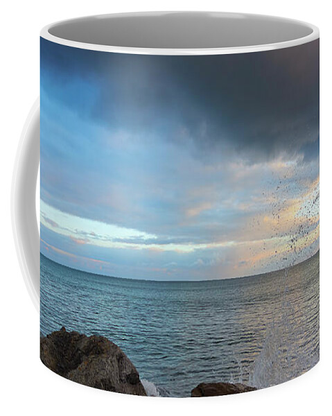 St Michael's Mount Coffee Mug featuring the photograph Mounts Bay Sunset by Terri Waters