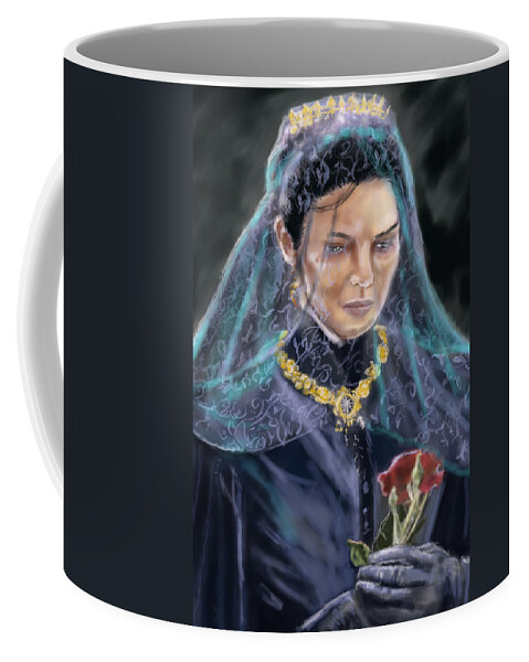 Watercolors Coffee Mug featuring the digital art Mourning Reflection by Rob Hartman