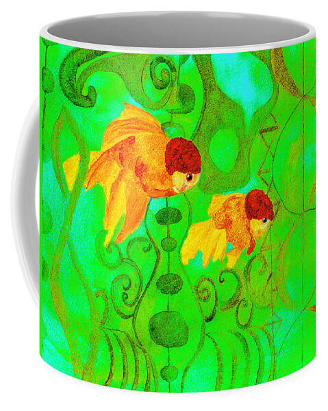 Watercolor Painting Print Coffee Mug featuring the painting Moving Forward by Dee Browning