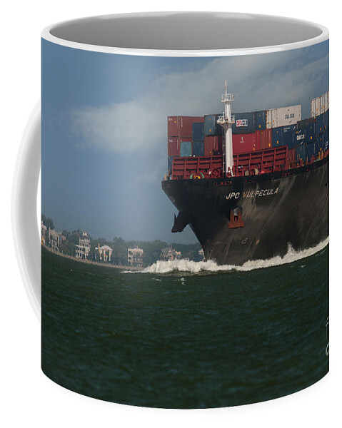 Charleston Battery Homes Coffee Mug featuring the photograph Moving the Goods - JPO Vulpecula by Dale Powell