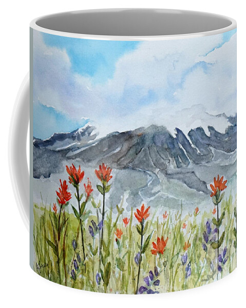 Mt. Hood Views Coffee Mug featuring the painting Mt. Hood Views by Anna Jacke