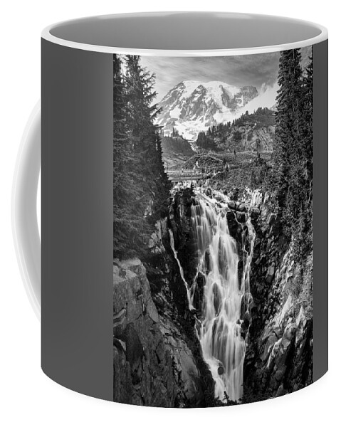 Mt. Rainier Coffee Mug featuring the photograph Mt. Rainier Landscape by Jim Signorelli