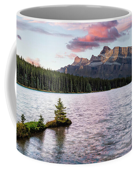 Mt-rundle Coffee Mug featuring the photograph Mt. Rundle- Alberta by Gary Johnson