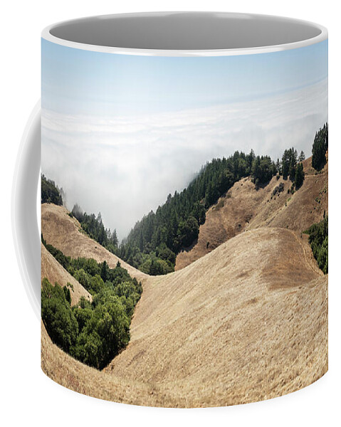 California Coffee Mug featuring the photograph Mt. Tamalpais Rolling Hillis Pano by Gary Geddes