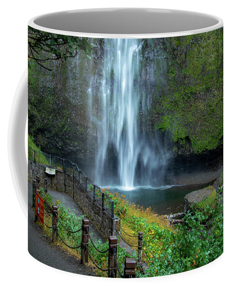 America Coffee Mug featuring the photograph Mulnomah Falls, Oregon 7 by Cindy Robinson