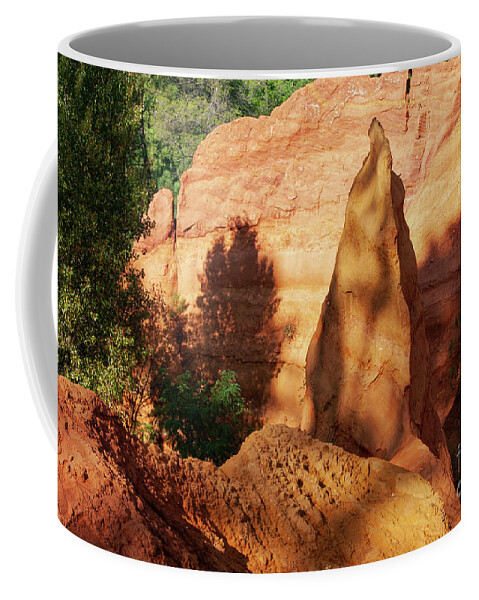 Roussillon Coffee Mug featuring the photograph Multi-Colored Clay by Bob Phillips