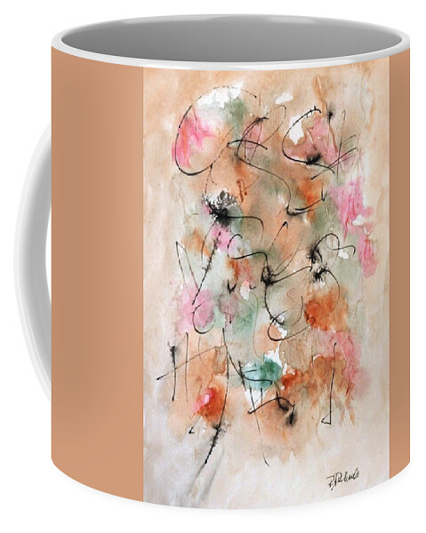 Mushin Coffee Mug featuring the painting Mushin - No MInd - #16 by Dick Richards