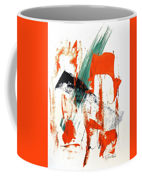 Mushin Coffee Mug featuring the painting Mushin - No MInd - #7 by Dick Richards