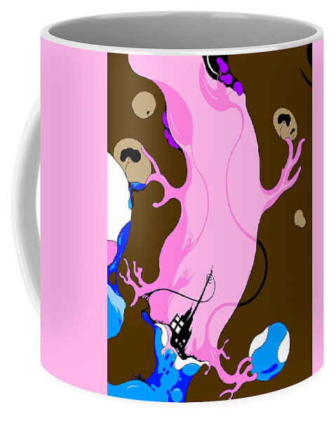 Salamander Coffee Mug featuring the digital art Mutant Sally by Craig Tilley