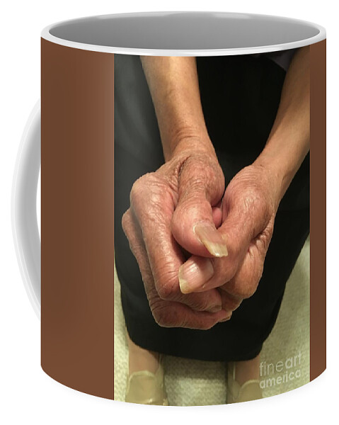 Photo Coffee Mug featuring the photograph My Grandma's Hands by Pamela Henry