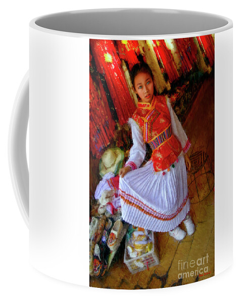  Coffee Mug featuring the photograph My New Traditional Oipao Dress by Blake Richards