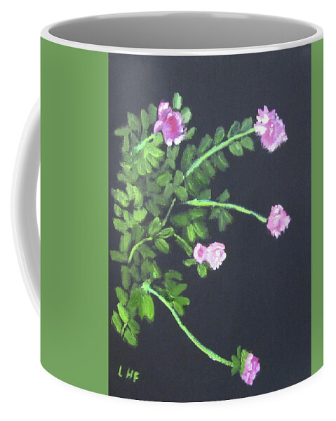 Flowers Coffee Mug featuring the painting My peonies by Linda Feinberg