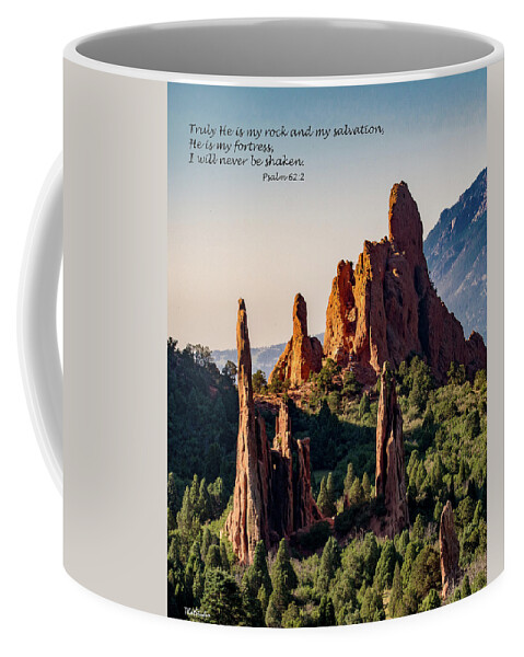 2016 Coffee Mug featuring the photograph My Rock and My Salvation by Tim Kathka