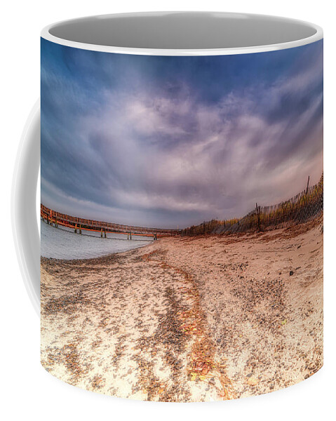Ogunquit Coffee Mug featuring the photograph Mysterious Skies by Penny Polakoff