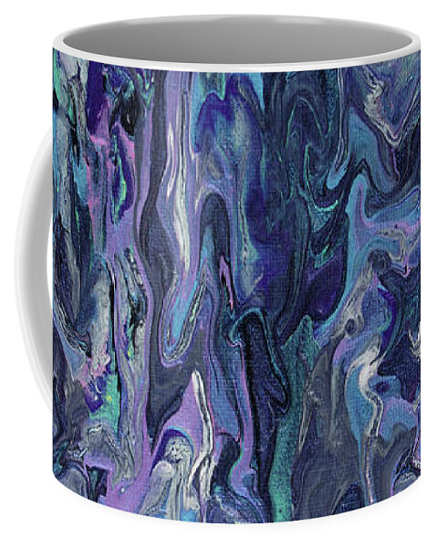 Acrylic Coffee Mug featuring the painting Mystical Haze by Tessa Evette