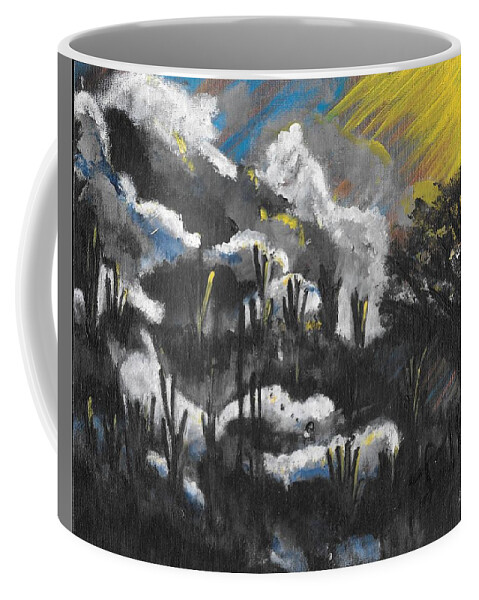 Mystical Coffee Mug featuring the painting Mystical Mirage by Esoteric Gardens KN