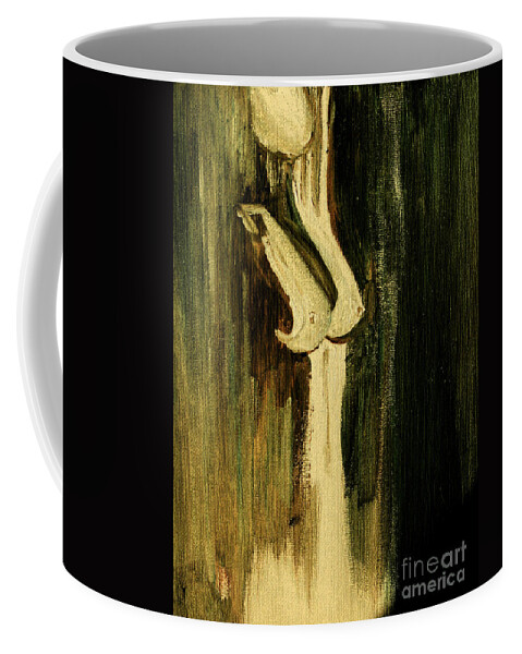 Naked Beauty Coffee Mug featuring the painting Naked Beauty by Julie Lueders 