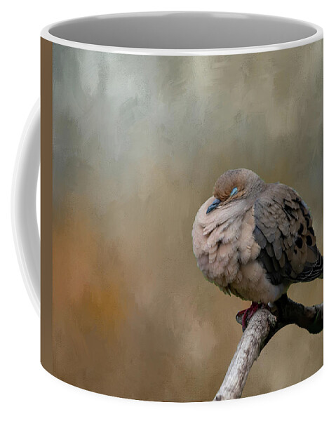 Mourning Dove Coffee Mug featuring the photograph Nap Time by Cathy Kovarik