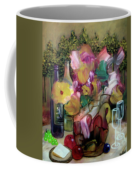 Still Life Coffee Mug featuring the painting Napa Gold by Jim Stallings