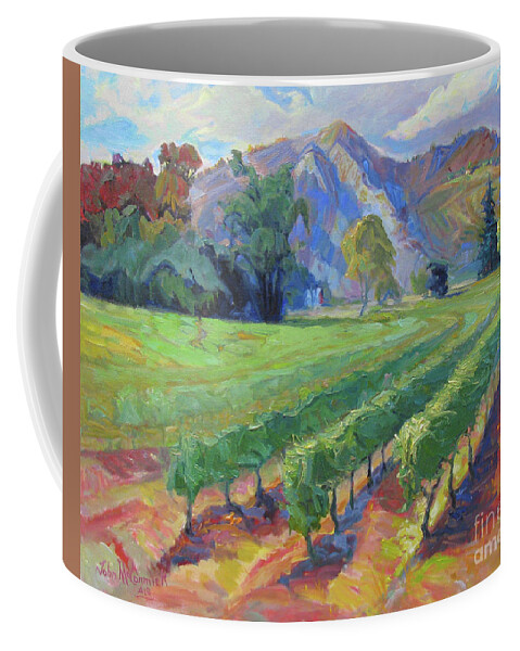 Vineyard Coffee Mug featuring the painting Napa Valley Afternoon by John McCormick