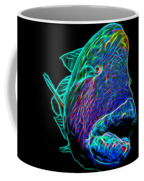 Diving Coffee Mug featuring the digital art Napoleon Wrass Fractalized by Gary Hughes