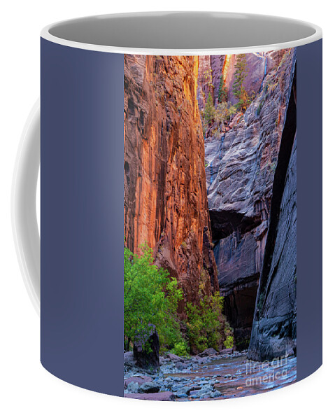 The Narrows Coffee Mug featuring the photograph Narrow Passage by Bob Phillips