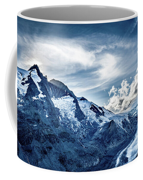 Adventure Coffee Mug featuring the photograph National Park Hohe Tauern With Grossglockner The Highest Mountain Peak Of Austria And The Alps by Andreas Berthold