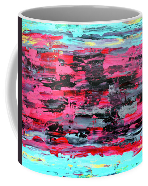 Southwest Coffee Mug featuring the painting Native American Blanket Design by Teresa Moerer
