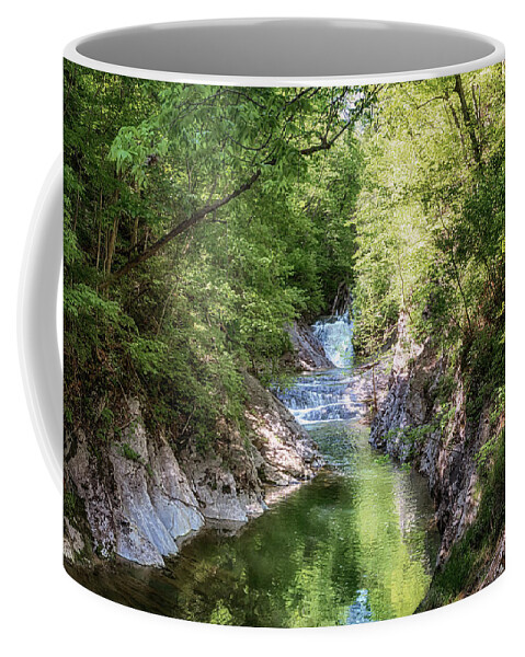 Lace Falls Coffee Mug featuring the photograph Natural Bridge - Lace Falls by Susan Rissi Tregoning