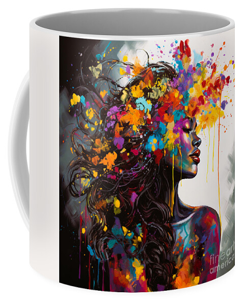 Natures Beauty Coffee Mug featuring the mixed media Natures Beauty III by Crystal Stagg