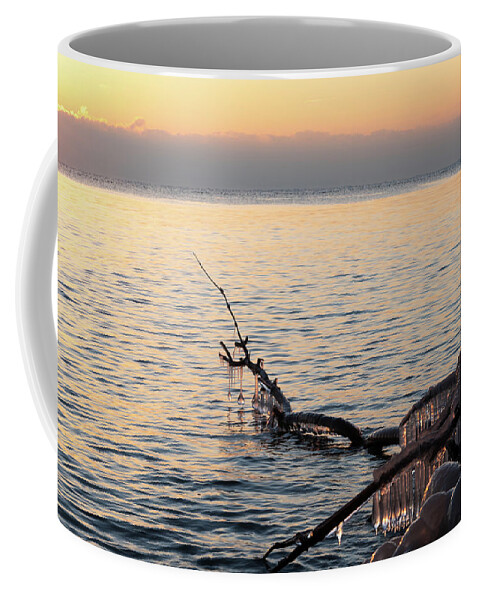 Icicles Coffee Mug featuring the digital art Nature's Glory by Paulette Marzahl