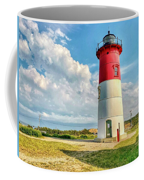 Landscape Coffee Mug featuring the photograph Nauset Lighthouse by Monika Salvan