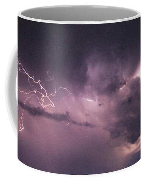 Nebraskasc Coffee Mug featuring the photograph Nebraska August Lightning 041 by Dale Kaminski