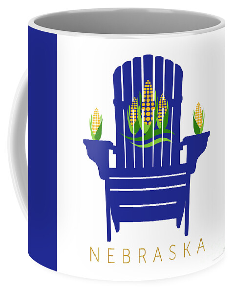 Nebraska Coffee Mug featuring the digital art Nebraska by Sam Brennan