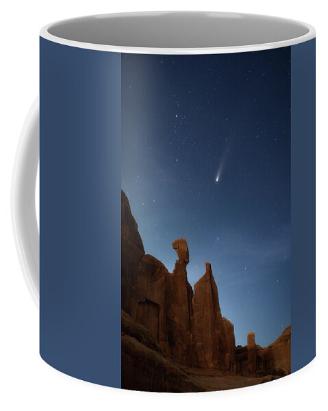 Comet Neowise Coffee Mug featuring the photograph Nefertiti's Wish by Darren White