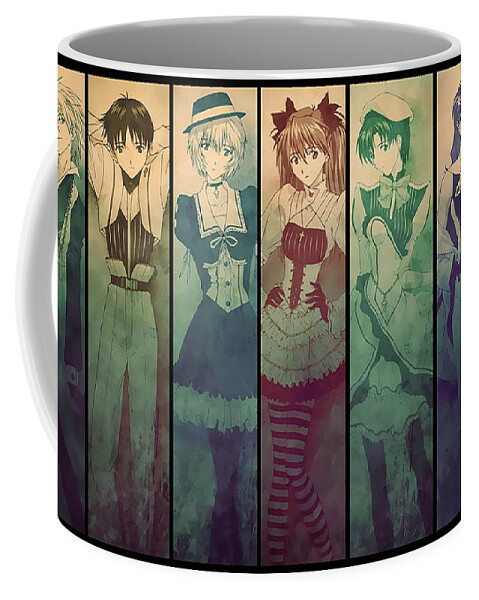 Neon Genesis Evangelion Characters Anime Coffee Mug by Sarah J Stone - Fine  Art America