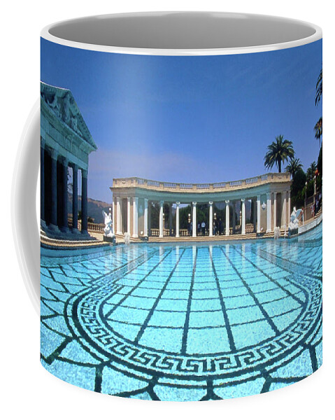 Neptune Pool Coffee Mug featuring the photograph Neptune pool Hearst castle by David Lee Thompson