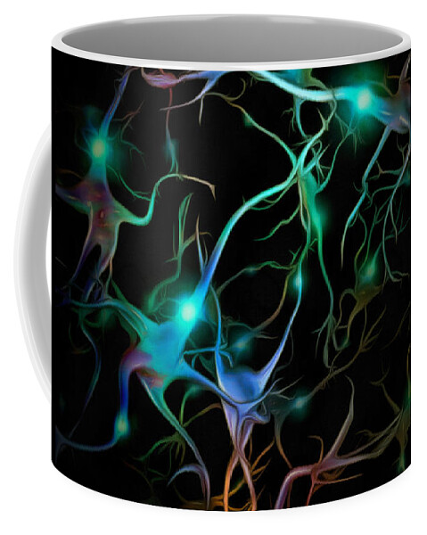 Neuron Coffee Mug featuring the photograph Neurons network by Bruce Rolff