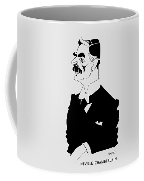 Neville Chamberlain Caricature - Circa 1940 Coffee Mug by War Is Hell Store  - Fine Art America