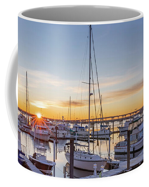 New Bern Coffee Mug featuring the photograph New Bern Sunrise by Donna Twiford