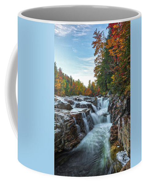 Rocky Gorge Coffee Mug featuring the photograph New Hampshire Fall Foliage at Rocky Gorge by Juergen Roth