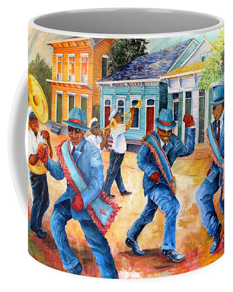 New Orleans Coffee Mug featuring the painting New Orleans Second Line by Diane Millsap