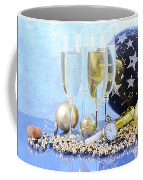 2018 Coffee Mug featuring the photograph New Year Celebration Party by Milleflore Images